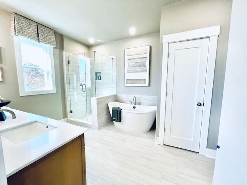 Furnished interior view inside a new home in Towne Village at Suwanee Dam, Sugar Hill (Image 22).