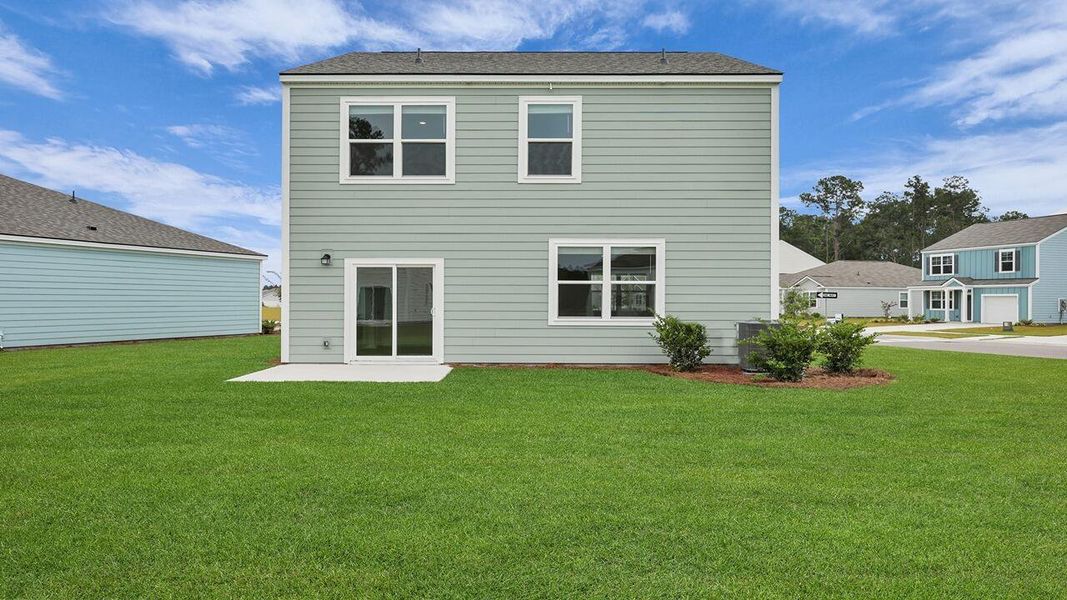 Exterior details and patio area of a home in Hillcrest, Ravenel (Image 4).