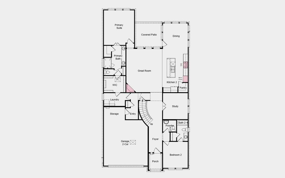 2D floor plan layout for the Citron by Taylor Morrison in The Ridge at Northlake 50s, Northlake, TX (Image 4). 2D floor plan layout for the Citron by Taylor Morrison in The Ridge at Northlake 50s, Northlake, TX (Image 4).