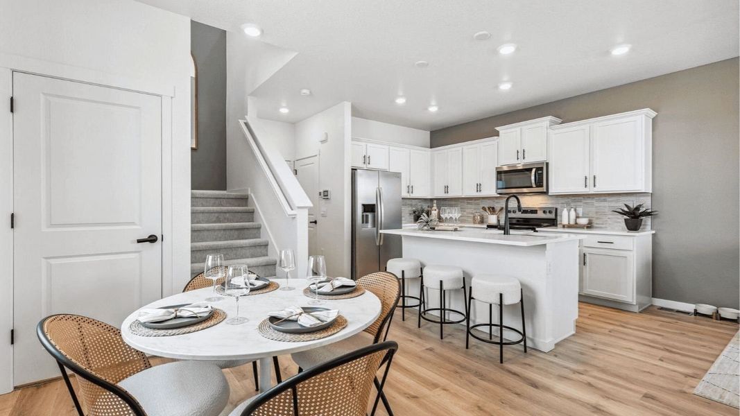 Furnished interior view inside a new home in Settlers Crossing, Commerce City (Image 10).