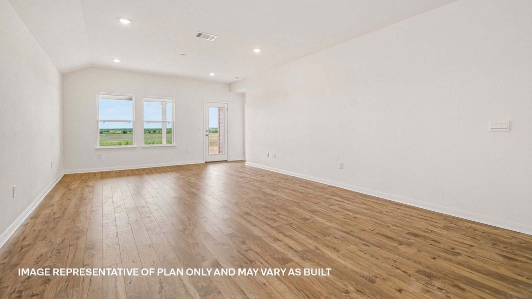 Representative unfurnished interior of a home built from the The Gaven by D.R. Horton in Prairie Lakes, Buda (Image 13).
