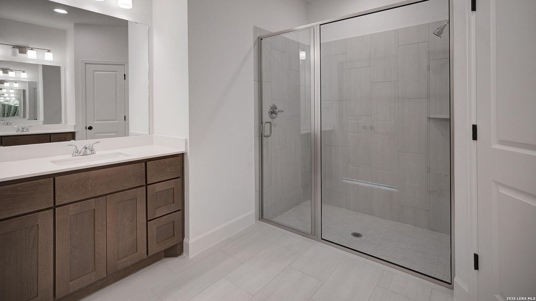 Furnished interior view inside a new home in Ladera, San Antonio (Image 8).