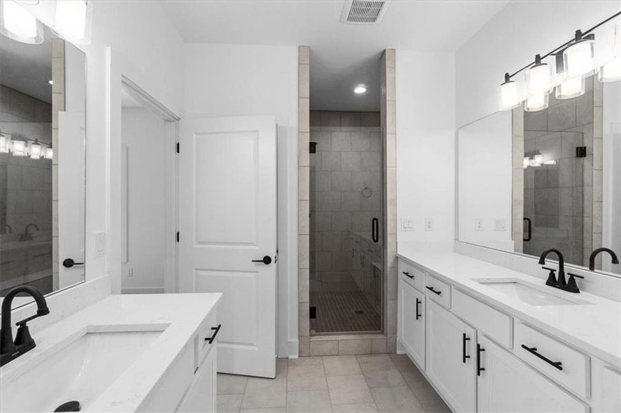 Furnished interior view inside a new home in , Monroe (Image 11).