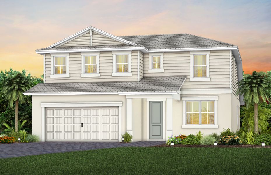 Representative exterior photo of a completed home built from the Burbank by Pulte Homes in SeaFlower, Bradenton, FL (Image 21). Representative exterior photo of a completed home built from the Burbank by Pulte Homes in SeaFlower, Bradenton, FL (Image 21).