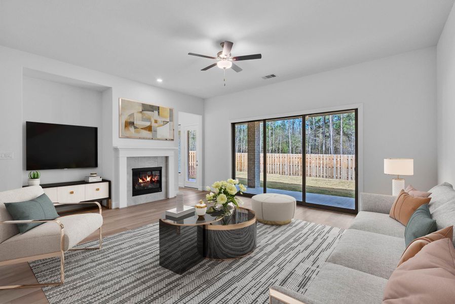 Furnished interior view inside a new home in Colton, Montgomery (Image 6). Furnished interior view inside a new home in Colton, Montgomery (Image 6).