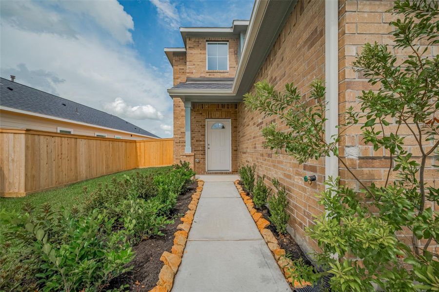 Exterior details and patio area of a home in La Segarra, Brookshire (Image 27). Exterior details and patio area of a home in La Segarra, Brookshire (Image 27).