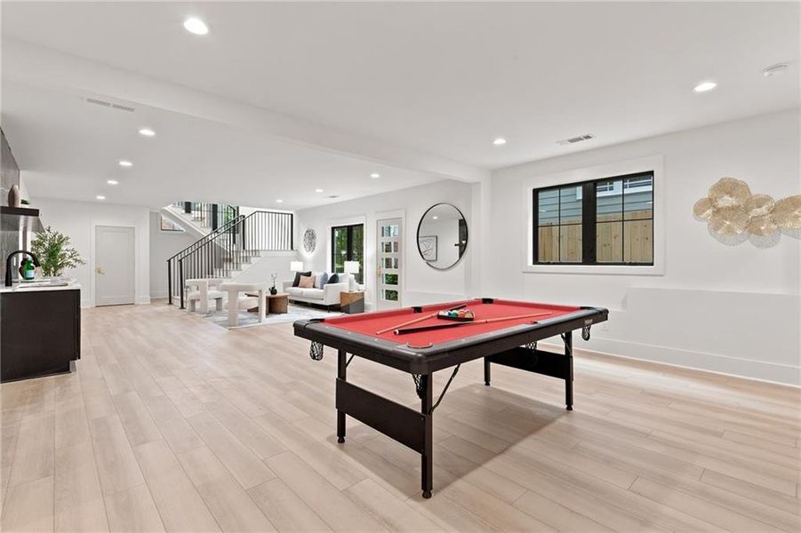 Furnished interior view inside a new home in , Atlanta (Image 14).