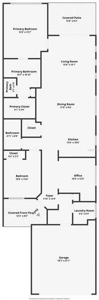 2D floor plan layout of this home in , Kissimmee, FL (Image 5).