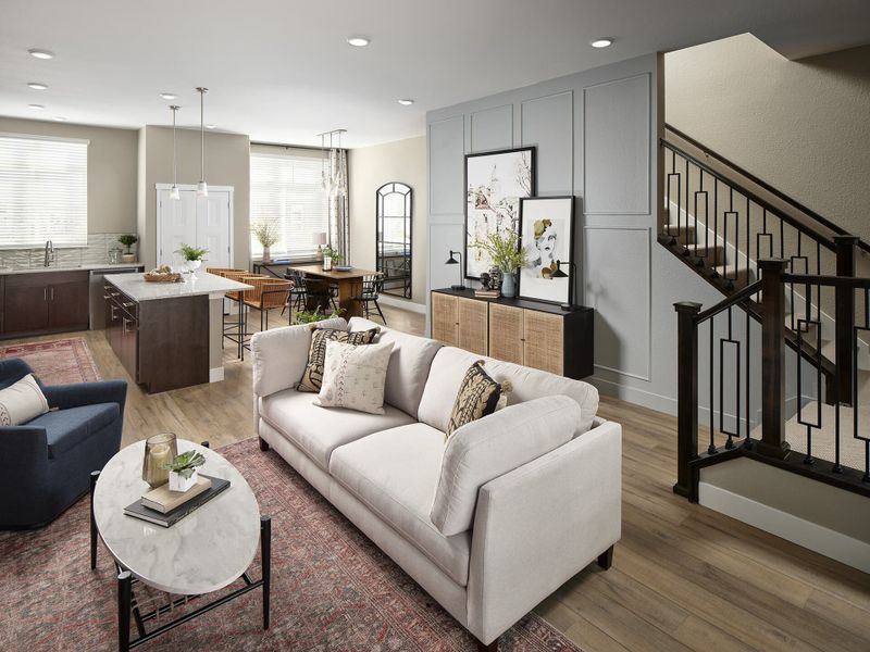 Furnished interior view inside a new home in Solterra, Lakewood (Image 3).