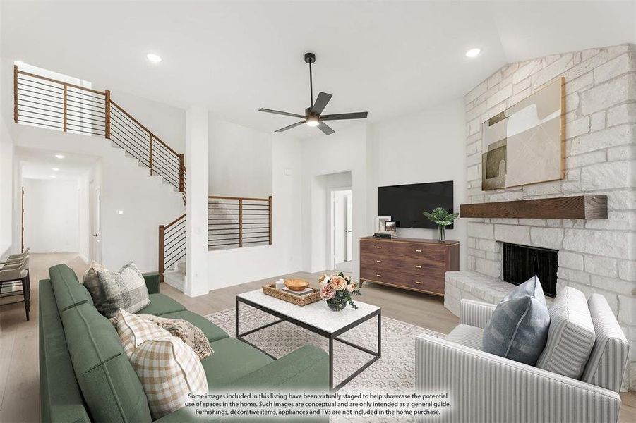 Furnished interior view inside a new home in West Crossing, Anna (Image 20). Furnished interior view inside a new home in West Crossing, Anna (Image 20).