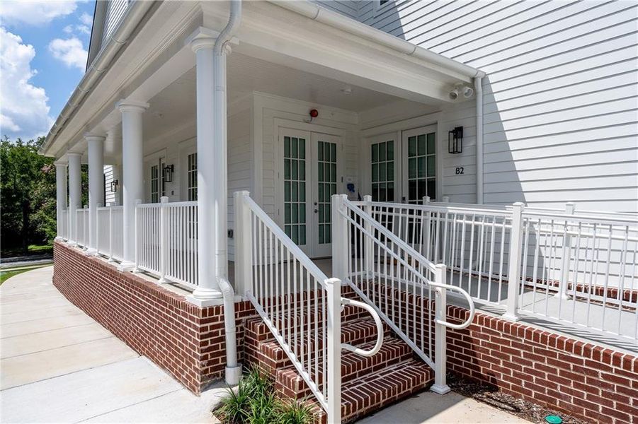 Exterior details and patio area of a home in 1200 Ponce, Atlanta (Image 26).
