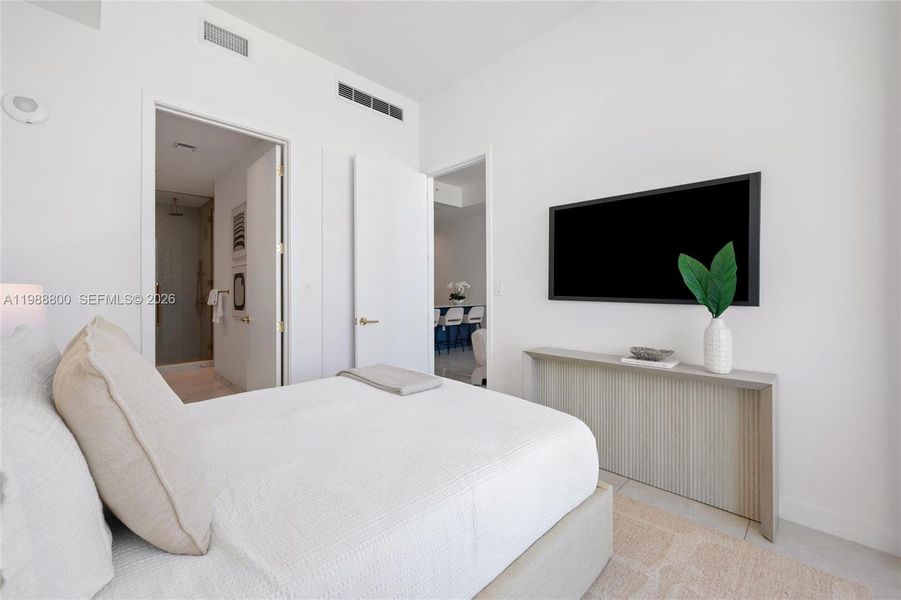 Furnished interior view inside a new home in , Miami (Image 12). Furnished interior view inside a new home in , Miami (Image 12).