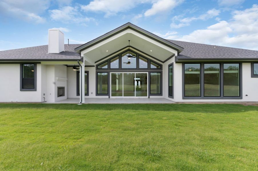 Representative exterior photo of a completed home built from the Franklin by Chesmar Homes in Feathergrass, Florence, TX (Image 11).