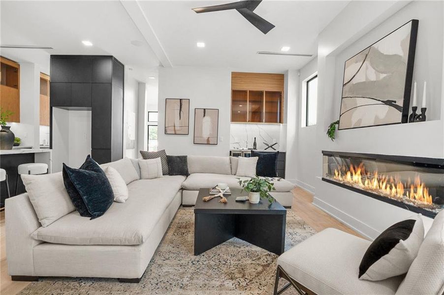 Furnished interior view inside a new home in , Atlanta (Image 16). Furnished interior view inside a new home in , Atlanta (Image 16).