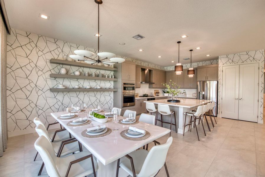 Furnished interior view inside a new home in Apex at Avenir, Palm Beach Gardens (Image 11).