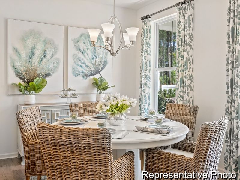 Furnished interior view inside a new home in Homecoming, Ravenel (Image 6). Furnished interior view inside a new home in Homecoming, Ravenel (Image 6).
