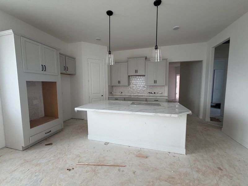 In-progress construction of a new home in Bergamo, Katy, TX (Image 5).