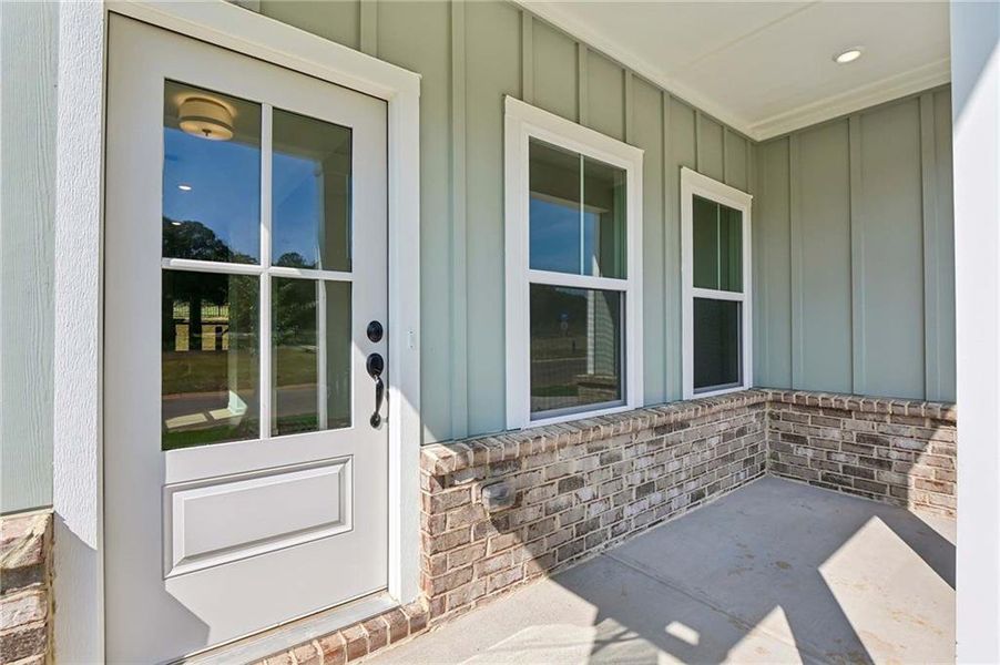 Exterior details and patio area of a home in Langston Reserve, Cartersville (Image 4).