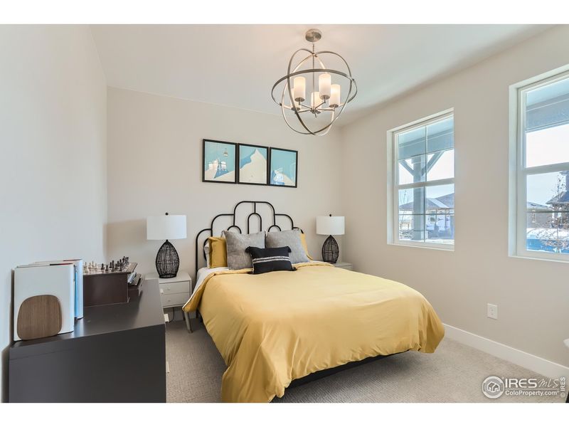 Furnished interior view inside a new home in Country Club Reserve, Fort Collins (Image 3). Furnished interior view inside a new home in Country Club Reserve, Fort Collins (Image 3).
