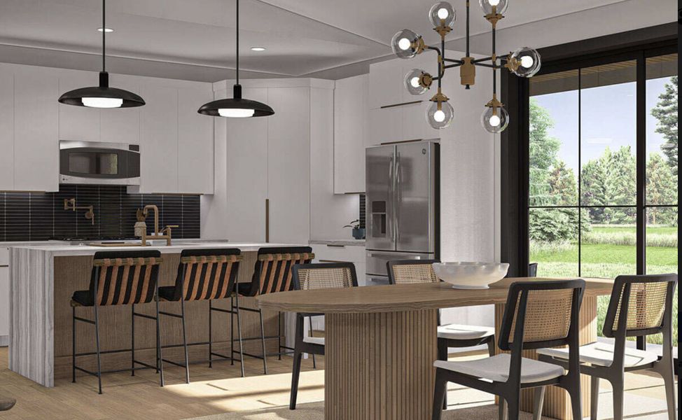 Representative furnished interior of a home built from the Sterling by Zeal Home Builders in Saddle Crest Estates, Weatherford (Image 8).