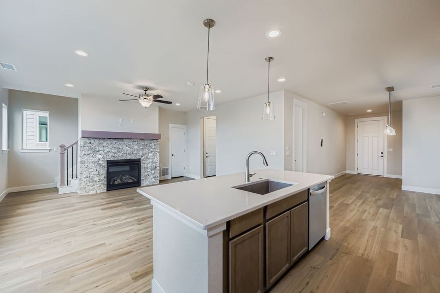 Furnished interior view inside a new home in Sterling Ranch 40s, Colorado Springs (Image 9).