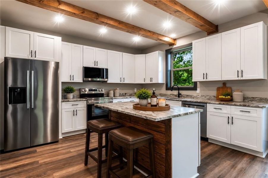 Furnished interior view inside a new home in , Ellijay (Image 35).