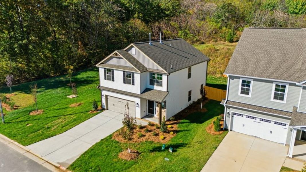 Front exterior of a new home in Miller's Reserve, Winston-Salem, NC, highlighting curb appeal (Image 32).