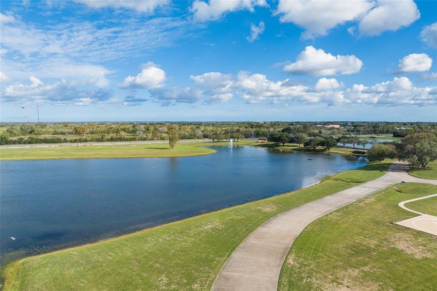 One of the many tranquil views in Angleton’s nature parks!