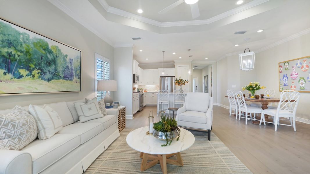 Representative furnished interior of a home built from the Tidewater by Neal Communities in Wildleaf at North River Ranch, Parrish (Image 15). Representative furnished interior of a home built from the Tidewater by Neal Communities in Wildleaf at North River Ranch, Parrish (Image 15).