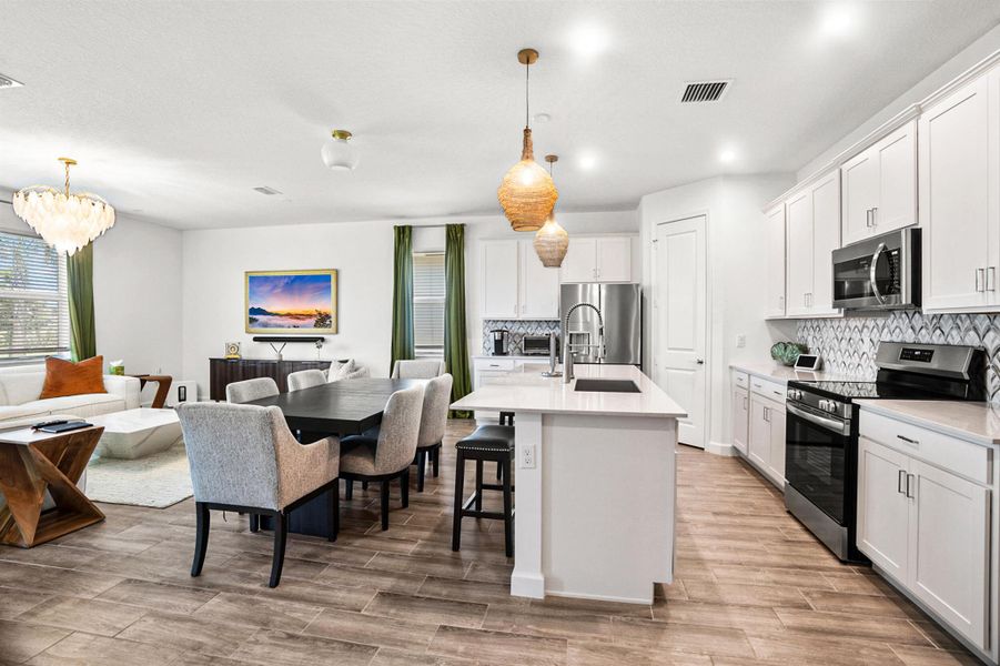 Furnished interior view inside a new home in , Delray Beach (Image 6). Furnished interior view inside a new home in , Delray Beach (Image 6).