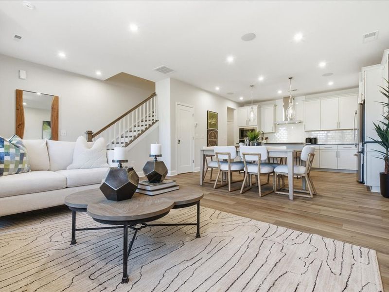 Furnished interior view inside a new home in Grahym at Southbridge, Fort Mill (Image 9).