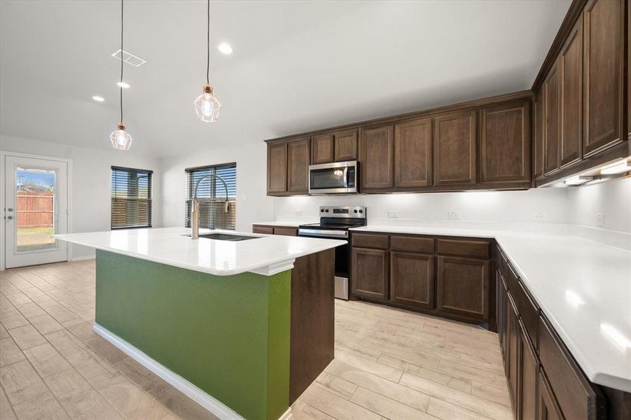 Furnished interior view inside a new home in , Fort Worth (Image 8).