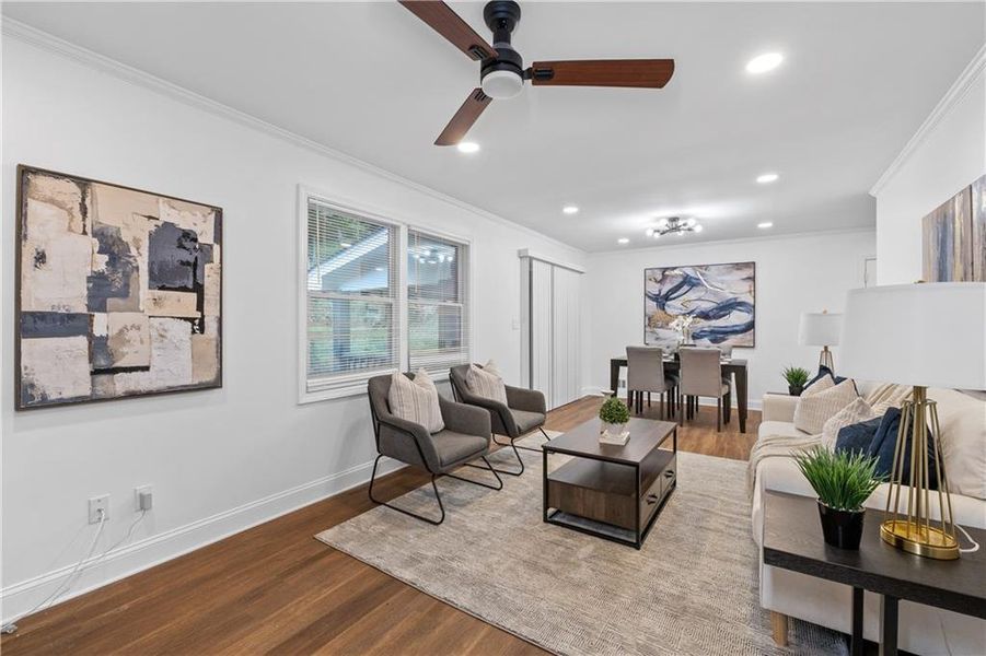 Furnished interior view inside a new home in , East Point (Image 3).