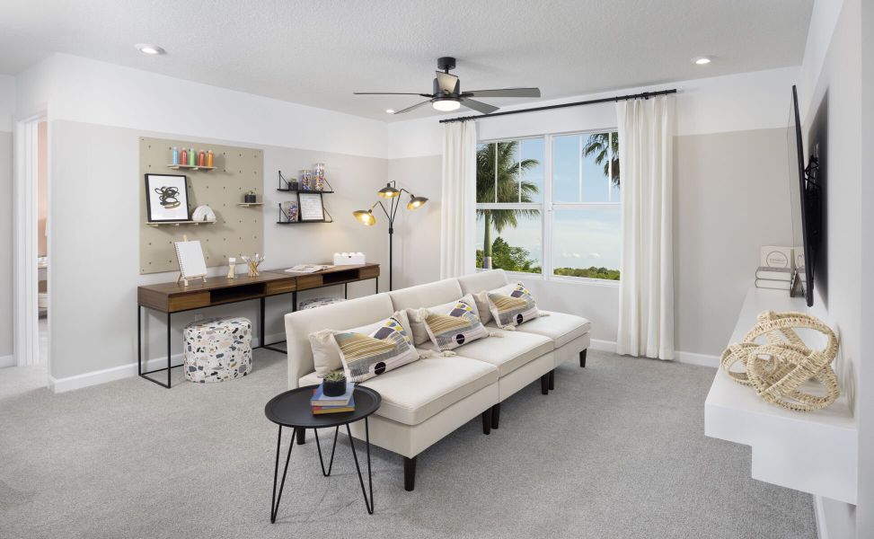 Representative furnished interior of a home built from the Shenandoah by Mattamy Homes in Tradition, Port St. Lucie (Image 17).