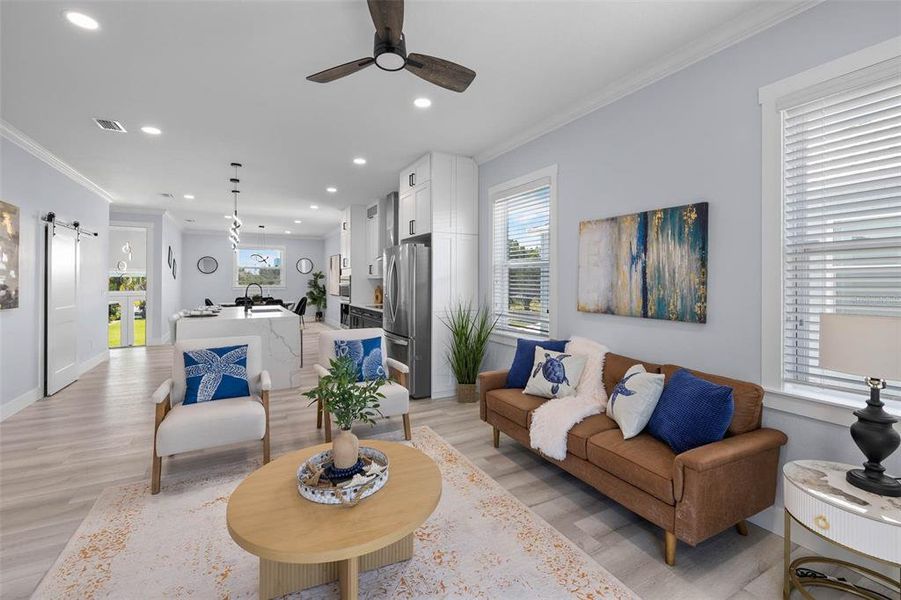 Furnished interior view inside a new home in , Hernando Beach (Image 14).
