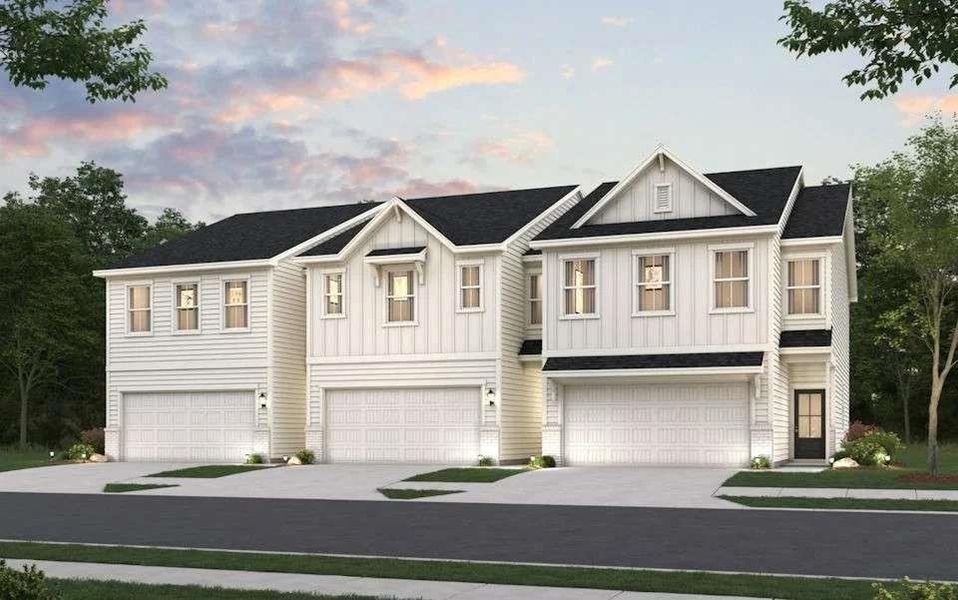 Front exterior of a new home in , Lawrenceville, GA, highlighting curb appeal (Image 28).