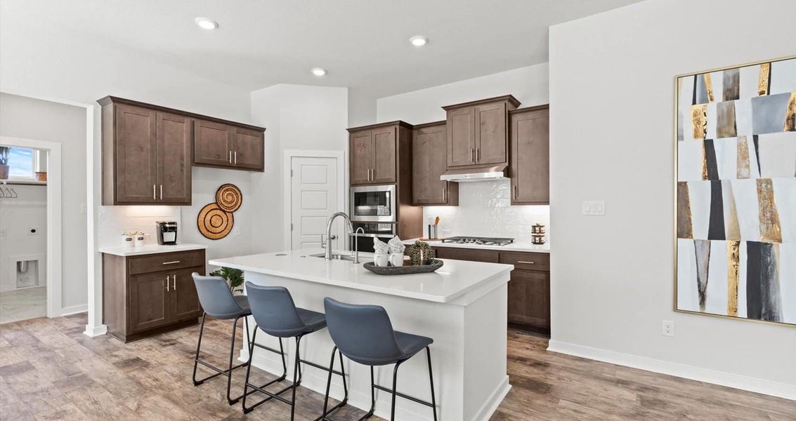 Furnished interior view inside a new home in Trace, San Marcos (Image 7).