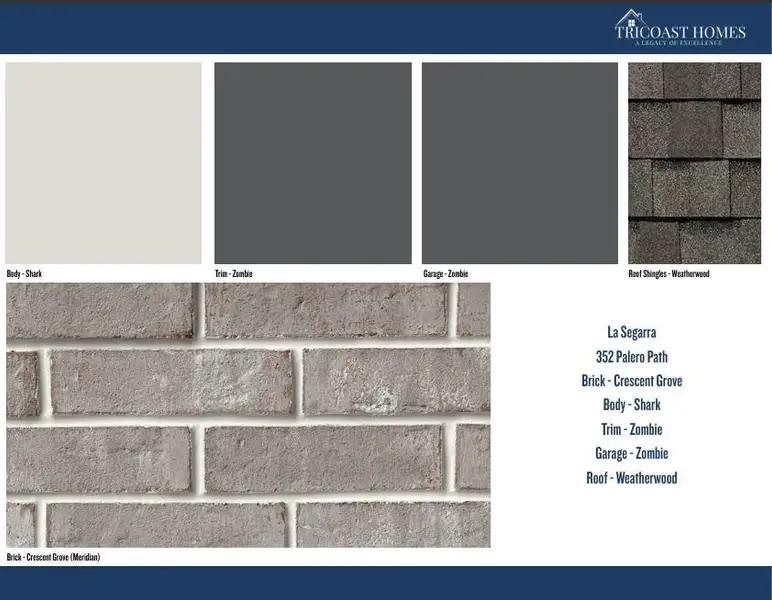 Sample of building materials used in homes in La Segarra 40', Brookshire (Image 24).