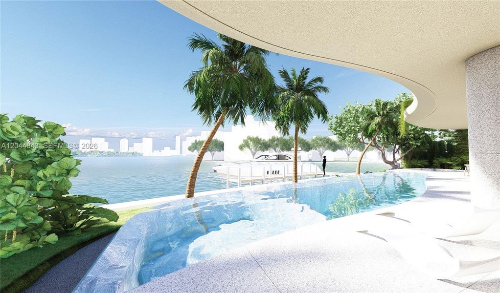 Exterior details and patio area of a home in , Miami (Image 9). Exterior details and patio area of a home in , Miami (Image 9).
