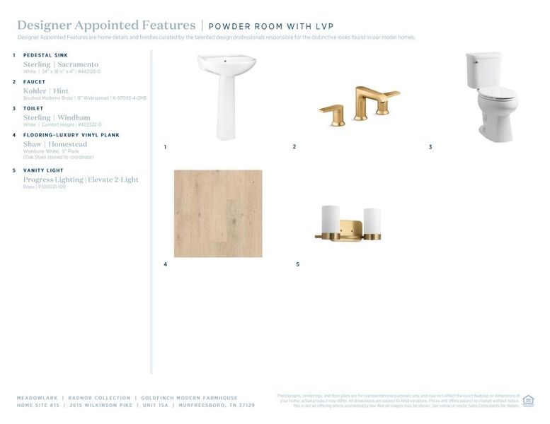 Sample of building materials used in homes in Meadowlark, Murfreesboro (Image 11). Sample of building materials used in homes in Meadowlark, Murfreesboro (Image 11).