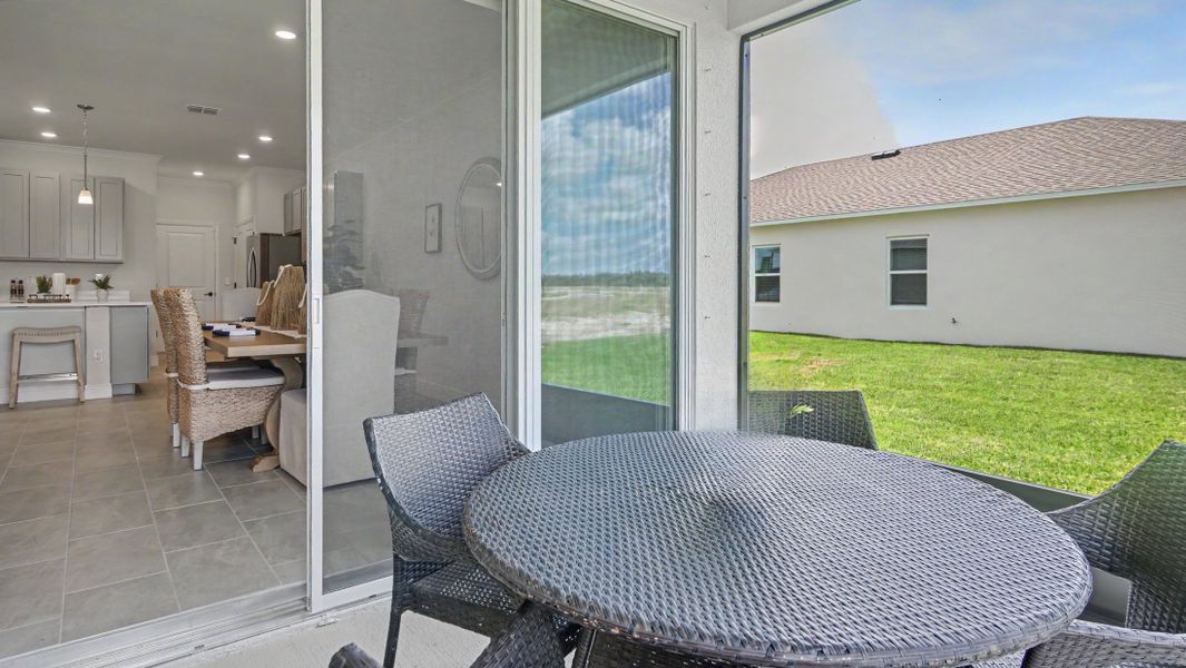 Representative exterior details of a home built from the Drexel by Maronda Homes in North Port, North Port (Image 4).