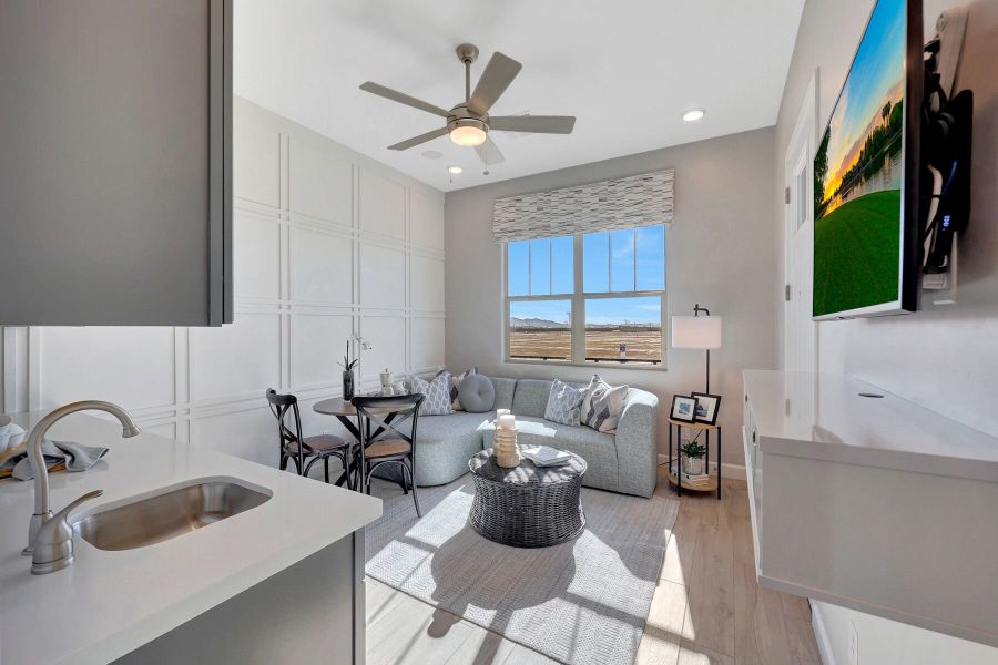 Representative furnished interior of a home built from the Violet by Mattamy Homes in White Tank Vistas, Waddell (Image 42).