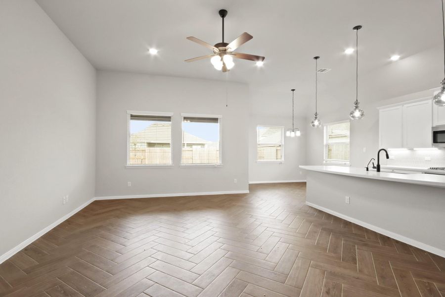 Open great room (*Photo not of actual home and used for illustration purposes only.)