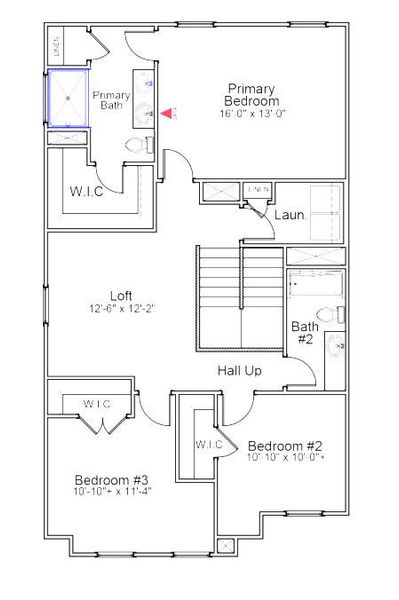 2D floor plan layout of this home in Central Creek, Goose Creek, SC (Image 5).