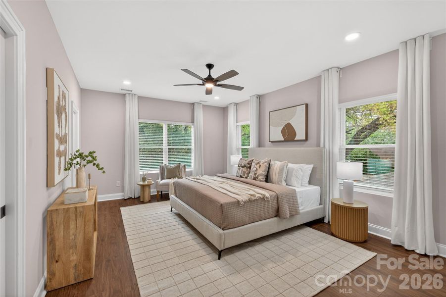 Furnished interior view inside a new home in , Charlotte (Image 10).