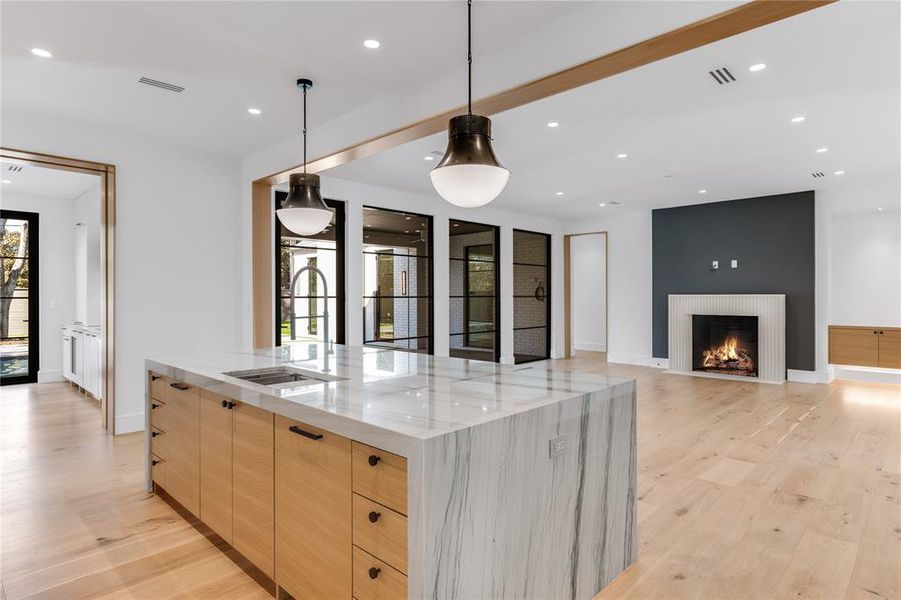 Furnished interior view inside a new home in , Dallas (Image 5).