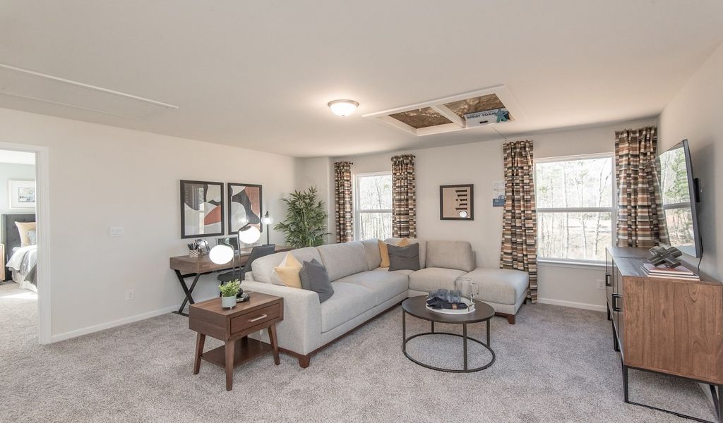 Furnished interior view inside a new home in Creekside at Oxford Park, Fairburn (Image 14).