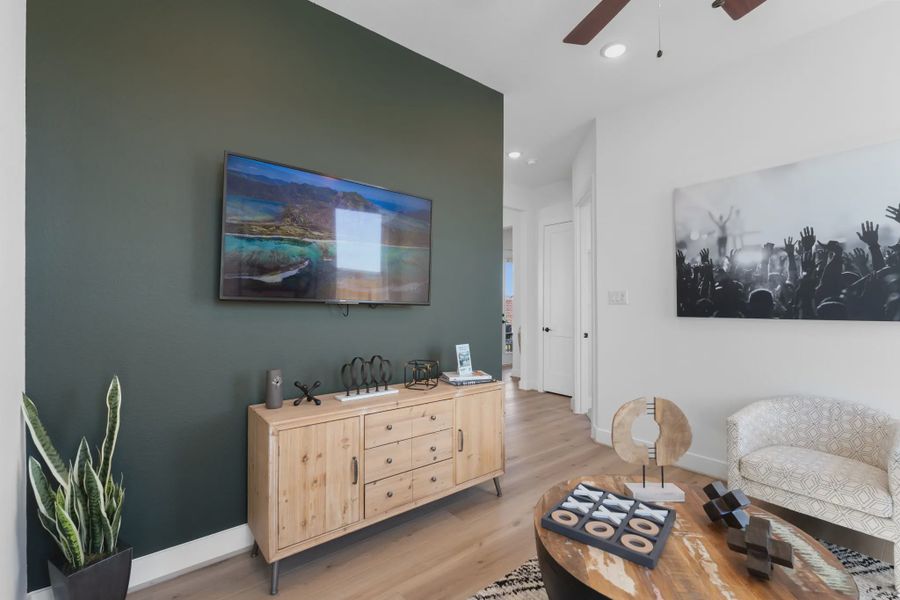 Representative furnished interior of a home built from the Orlando by Chesmar Homes in Brookewater 45's, Rosenberg (Image 15).