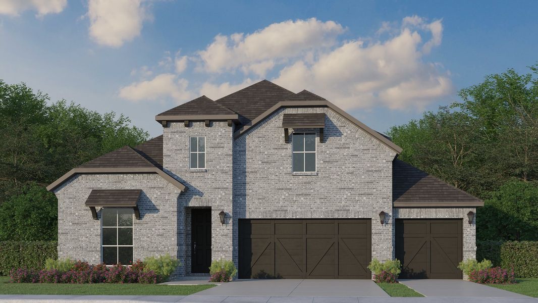 Plan 1533 Elevation B with 3 Car Garage Plan 1533 Elevation B with 3 Car Garage