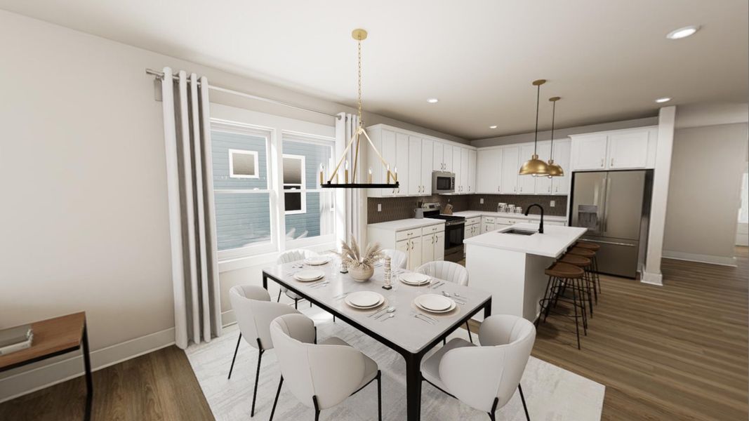 Furnished interior view inside a new home in Ponder, Wendell (Image 4).
